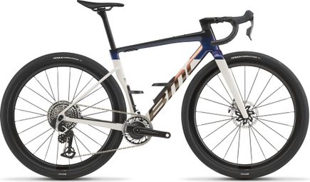 Vélo de Gravel BMC Kaius 01 One Sram Red AXS 13V 700 mm Blanc/Bleu Marine/Noir 2027