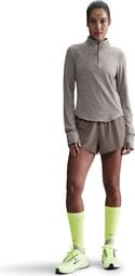 Nike Dri-Fit Swift UV Braun Damen 1/2-Zip <strong>Running</strong> Top