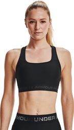 Under Armour Crossback Mid Bra Schwarz