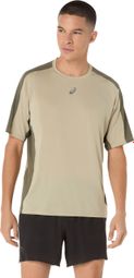 Herenshirt Asics Fujitrail Elite Khaki met korte mouwen