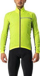 Chaqueta cortavientos elástica Castelli Squadra amarillo neón