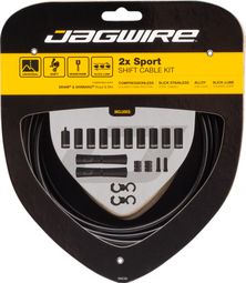 Jagwire 2x Sport Shift Kit Schwarz