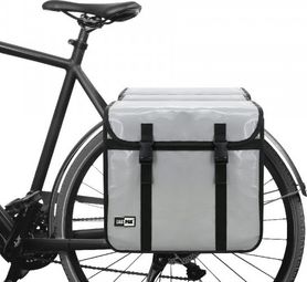 46L Double sacoche grise Sac de vélo pour femmes/hommes Ebike