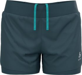 2-in-1 Shorts für Frauen Odlo Zeroweight 3 Inch Grau