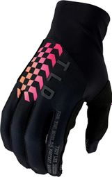 Troy Lee Designs Flowline Geflipt Lange Handschoenen Zwart