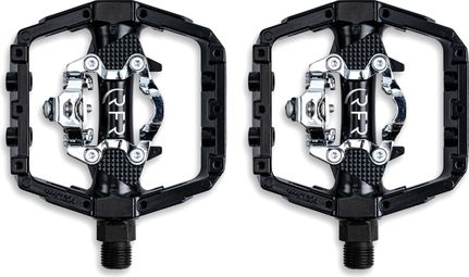 Pedali RFR Flat & Click a doppia piattaforma neri