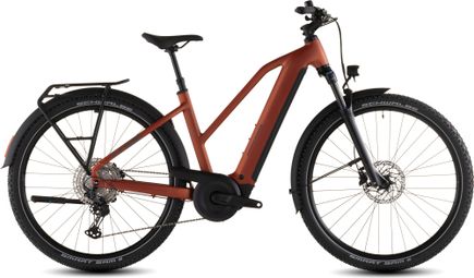 Cube Nuride Hybrid Pro 600 Trapeze Electric Trekking Bike Shimano Deore/Deore XT 12S 600 Wh 29'' Chilli Red Orange 2026