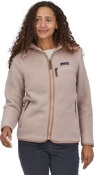 Damen Patagonia Retro Pile Hoody Fleecejacke Beige