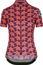 Assos Fastlane Diamond Crazy Damen Kurzarm Jersey Rot