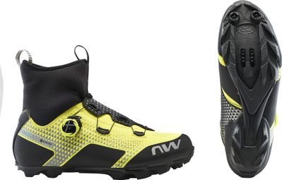 Chaussures VTT Northwave Celsius XC Arctic Gtx Jaune Fluo/Noir — vue 3