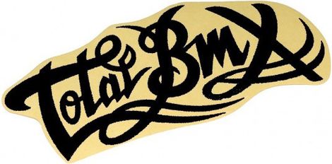 STICKER TOTAL LOGO LARGE BLACK