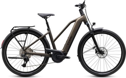 Bicicleta eléctrica Cube Touring Hybrid Pro 800 Trapeze con Shimano Deore XT, 12 V, 800 Wh, Bosch 90 Nm, 700 mm, color marrón Metallicumbra 2027