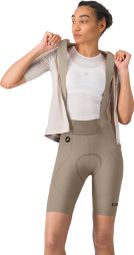 Korte fietsbroek Castelli Espresso 2 DT Grijs Dames