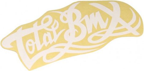 STICKER TOTAL LOGO LARGE WHITE