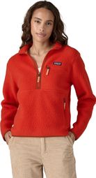 Forro polar Marsupial Retro Pile Rojo Patagonia Mujer