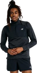 New Balance Athletics Heat Grid Black Men's 1/2 Zip Thermal Top