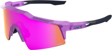 Occhiali 100% Speedcraft SL Toyoko HiPER Vital Pink con lenti a specchio e lenti trasparenti in omaggio