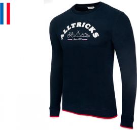 Alltricks Sport d'Epoque Sweatshirt Blau / Weiß