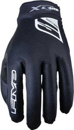 Five XR-Lite Bold Black / White Children's Long Gloves