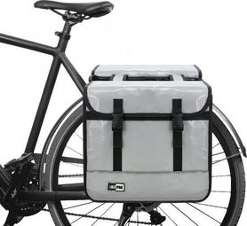 Sacoches Doubles Ebike Vélo De Ville 35 Litres - Gris