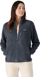 Forro polar Marsupial Retro Pile Azul Patagonia Mujer