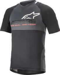 Maillot Manches Courtes Alpinestars DROP 8.0 Noir / Gris
