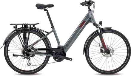 BH Atom Street Bicicletta ibrida elettrica Shimano Acera 8S 500 Wh 26'' Grigio Plata 2022