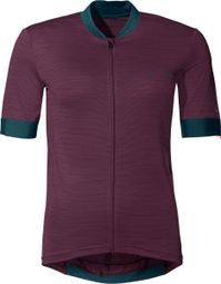 Vaude Kuro FZ Violett Damen Kurzarmtrikot