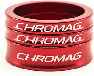 Distanziali sterzo Chromag Alluminio Rosso