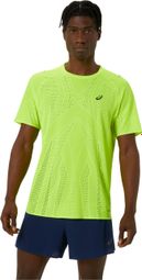 Maillot manches courtes Asics Metarun Jaune Homme