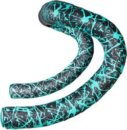 Ruban de Cintre Supacaz Super Sticky Kush Limited Splat Neon Bleu Celeste avec Bouchons 