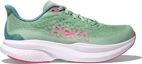 Hoka Mach 6 Grün/Pink Women's Running Shoes