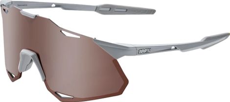 100% Hypercraft XS Brille Grau - Linse HiPER Crimson Mirror Silver