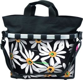 Klickfix Fietsmand Ovaal Marguerites