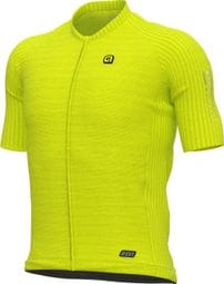 Alé Silver Cooling Short Sleeve Jersey Yellow Fluo