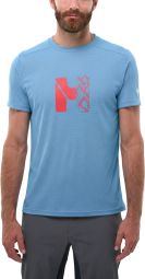 Millet Kamet Map Funktions-T-Shirt für Herren, blau