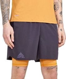 Craft Pro Trail 2-in-1 Shorts Sand Black