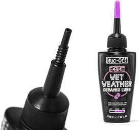 MUC-OFF E-bike Lubricante cerámico para clima húmedo de 50 ml