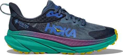 Zapatillas de trail Hoka Challenger 7 GTX para mujer Azul/Verde/Amarillo