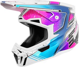 Shot Lite MIPS Full-Face Helmet in Racing White and Pink Pearly