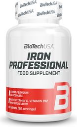 Iron Professional (60 Caps) - Biotech Usa -  Multiminéraux