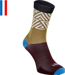 Paire de Chaussettes LeBram Aspin Sigle Bordeaux