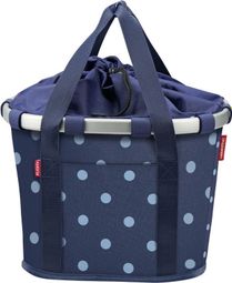 Panier Klickfix BikeBasket Mixed Dot Bleu