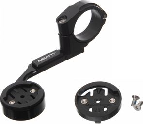 Supporto da barra in alluminio Neatt per Garmin GPS nero + adattatore Wahoo