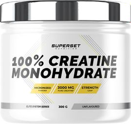 100% Creatine Monohydrate (300g) - Superset Nutrition - Créatines