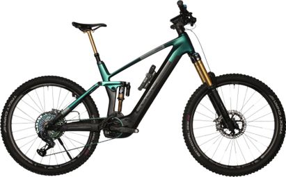 Cube Stereo Hybrid 160 HPC SLT 750 E-Mountainbike mit Vollfederung, Sram XX1 Eagle AXS 12V, 750 Wh, 27,5'', Nebula-Blau, Carbon-Grau