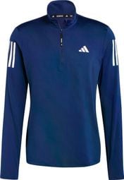 Adidas Own The Run Blue Homme 1/2 zip top