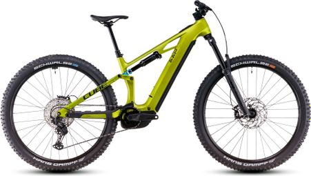 VTT Électrique Tout-Suspendu Cube Stereo Hybrid One44 HPC Race 800 Shimano Deore XT 12V 800 Wh 29'' Vert Flash Lime 2025 - Produit Reconditionné