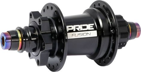 Pride Racing Fusion Rear Hub | 28 Holes | 110x10mm | 6-Hole Disc | Black
