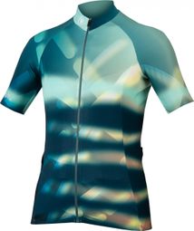 Endura Virtual Texture Women's Short Sleeve Jersey IJsblauw